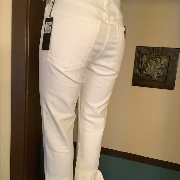 Citizens of Humanity Drew Fray White Cropped Jeans 26 (28x27) - Picture 3 of 6
